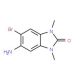5-Amino-6-bromo-1,3-dimethyl-1,3-dihydro-benzoimidazol-2-one (CAS 24786-52-5) - chemical structure image