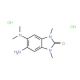 5-Amino-6-dimethylamino-1,3-dimethyl-1,3-dihydro-benzoimidazol-2-one dihydrochloride - chemical structure image