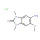 5-Amino-6-methoxy-1,3-dimethyl-1,3-dihydro-benzoimidazol-2-one hydrochloride - chemical structure image