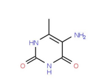 5-Amino-6-methyl-pyrimidine-2,4-diol (CAS 6270-46-8) - chemical structure image
