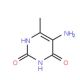 5-Amino-6-methyl-pyrimidine-2,4-diol (CAS 6270-46-8) - chemical structure image
