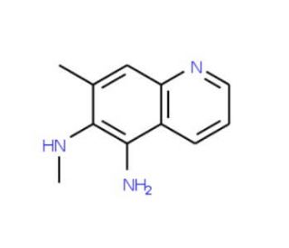 5-Amino-6-methylamino-7-methyl-quinoline (CAS 83407-42-5) - chemical structure image