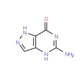 5-Amino-7-oxo-1,6-dihydro-pyrazolo[4,3-d]pyrimidine (CAS 41535-76-6) - chemical structure image