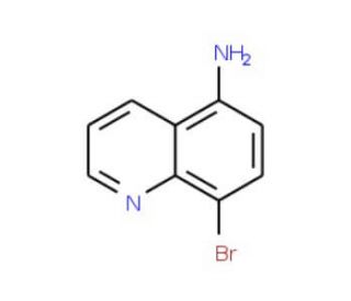 5-Amino-8-bromoquinoline (CAS 116632-58-7) - chemical structure image