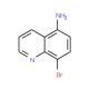 5-Amino-8-bromoquinoline (CAS 116632-58-7) - chemical structure image