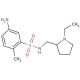 5-amino-N-[(1-ethylpyrrolidin-2-yl)methyl]-2-methylbenzenesulfonamide - chemical structure image