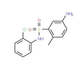 5-Amino-N-(2-chloro-phenyl)-2-methyl-benzenesulfonamide (CAS 326619-14-1) - chemical structure image