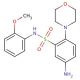 5-Amino-N-(2-methoxy-phenyl)-2-morpholin-4-yl-benzenesulfonamide (CAS 326023-21-6) - chemical structure image
