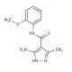 5-amino-N-(2-methoxyphenyl)-3-methyl-1H-pyrazole-4-carboxamide - chemical structure image