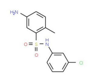 5-Amino-N-(3-chloro-phenyl)-2-methyl-benzenesulfonamide - chemical structure image