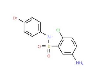 5-Amino-N-(4-bromo-phenyl)-2-chloro-benzenesulfonamide - chemical structure image