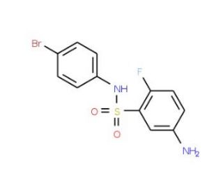 5-amino-N-(4-bromophenyl)-2-fluorobenzenesulfonamide - chemical structure image