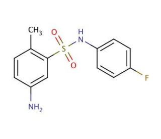 5-Amino-N-(4-fluoro-phenyl)-2-methyl-benzenesulfonamide - chemical structure image