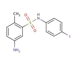 5-Amino-N-(4-iodo-phenyl)-2-methyl-benzenesulfonamide - chemical structure image