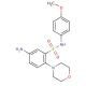 5-Amino-N-(4-methoxy-phenyl)-2-morpholin-4-yl-benzenesulfonamide - chemical structure image