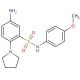 5-Amino-N-(4-methoxy-phenyl)-2-pyrrolidin-1-yl-benzenesulfonamide - chemical structure image