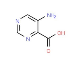 5-Amino-pyrimidine-4-carboxylic acid (CAS 59950-53-7) - chemical structure image