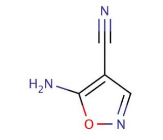 5-aminoisoxazole-4-carbonitrile (CAS 98027-17-9) - chemical structure image