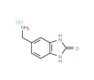 5-Aminomethyl-1,3-dihydro-benzoimidazol-2-one hydrochloride - chemical structure image