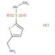 5-(aminomethyl)-N-methylthiophene-2-sulfonamide hydrochloride - chemical structure image