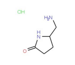5-(Aminomethyl)pyrrolidin-2-one hydrochloride (CAS 154148-69-3) - chemical structure image