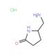 5-(Aminomethyl)pyrrolidin-2-one hydrochloride (CAS 154148-69-3) - chemical structure image