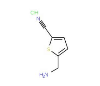 5-Aminomethyl-thiophene-2-carbonitrile hydrochloride (CAS 172349-10-9) - chemical structure image