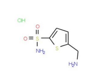 5-(aminomethyl)thiophene-2-sulfonamide hydrochloride - chemical structure image