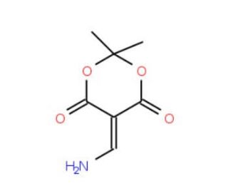 5-(Aminomethylene)-2,2-dimethyl-1,3-dioxane-4,6-dione (CAS 15568-88-4) - chemical structure image