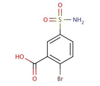 5-(aminosulfonyl)-2-bromobenzoic acid (CAS 22361-61-1) - chemical structure image