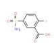 5-(aminosulfonyl)-2-fluorobenzoic acid (CAS 112887-25-9) - chemical structure image