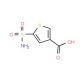 5-(aminosulfonyl)thiophene-3-carboxylic acid - chemical structure image