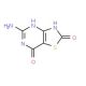 5-Aminothiazolo[4,5-d]pyrimidine-2,7(3H,6H)-dione (CAS 30161-97-8) - chemical structure image