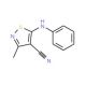 5-anilino-3-methylisothiazole-4-carbonitrile (CAS 91093-88-8) - chemical structure image