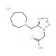 [5-(Azepan-1-ylmethyl)-1H-tetrazol-1-yl]-acetic acid hydrochloride - chemical structure image