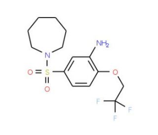 5-(Azepane-1-sulfonyl)-2-(2,2,2-trifluoro-ethoxy)-phenylamine - chemical structure image