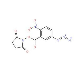 5-Azido-2-nitrobenzoic acid N-hydroxysuccinimide ester (CAS 60117-35-3) - chemical structure image