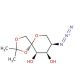5-Azido-5-deoxy-1,2-O-isopropylidene-β-D-fructose (CAS 94801-01-1) - chemical structure image