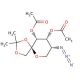5-Azido-5-deoxy-3,4-di-O-acetyl-1,2-O-isopropylidene-β-D-fructose (CAS 94801-00-0) - chemical structure image