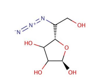 5-Azido-5-deoxy-L-altrofuranose - chemical structure image