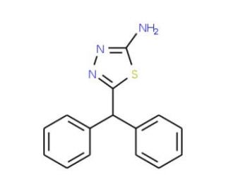 5-Benzhydryl-[1,3,4]thiadiazol-2-ylamine - chemical structure image