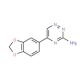 5-Benzo[1,3]dioxol-5-yl-[1,2,4]triazin-3-ylamine - chemical structure image