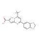 5-Benzo[1,3]dioxol-5-yl-7-trifluoromethyl-pyrazolo[1,5-a]pyrimidine-2-carboxylic acid - chemical structure image