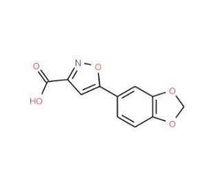 5-Benzo[1,3]dioxol-5-yl-isoxazole-3-carboxylicacid - chemical structure image