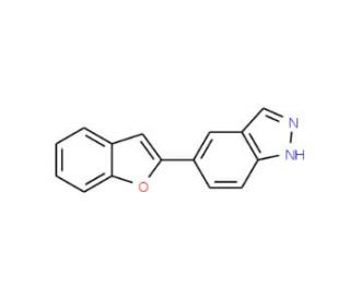 5-Benzofuran-2-yl-1H-indazole (CAS 885272-61-7) - chemical structure image