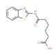 5-(Benzothiazol-2-ylcarbamoyl)-pentanoic acid - chemical structure image