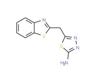 5-Benzothiazol-2-ylmethyl-[1,3,4]thiadiazol-2-ylamine - chemical structure image