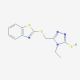 5-(Benzothiazol-2-ylsulfanylmethyl)-4-ethyl-4H-[1,2,4]triazole-3-thiol - chemical structure image