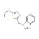 (5-Benzotriazol-1-ylmethyl-[1,3,4]thiadiazol-2-yl)-ethyl-amine - chemical structure image