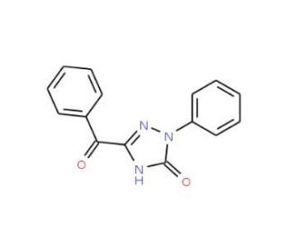 5-Benzoyl-1,2-dihydro-2-phenyl-3H-1,2,4-triazol-3-one (CAS 67266-66-4) - chemical structure image